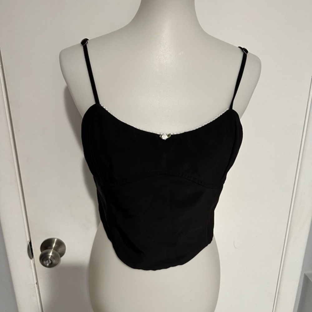 Tiger Mist Women's Black Crop-top -‎ Size XL - NEW With Tags.